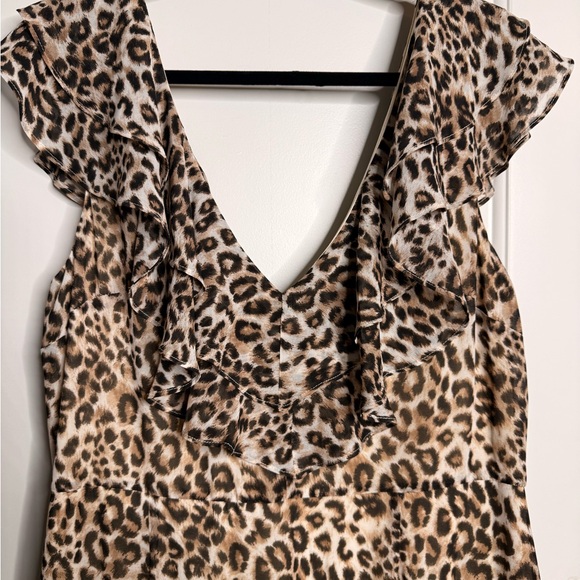 Wayf Leopard Print Ruffle Maxi Dress - Picture 4 of 6